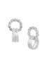 Korean Made Cubic Zirconia Stylish Dailywear Triple Ring Stud Earring For Women (KTWJESS111828)